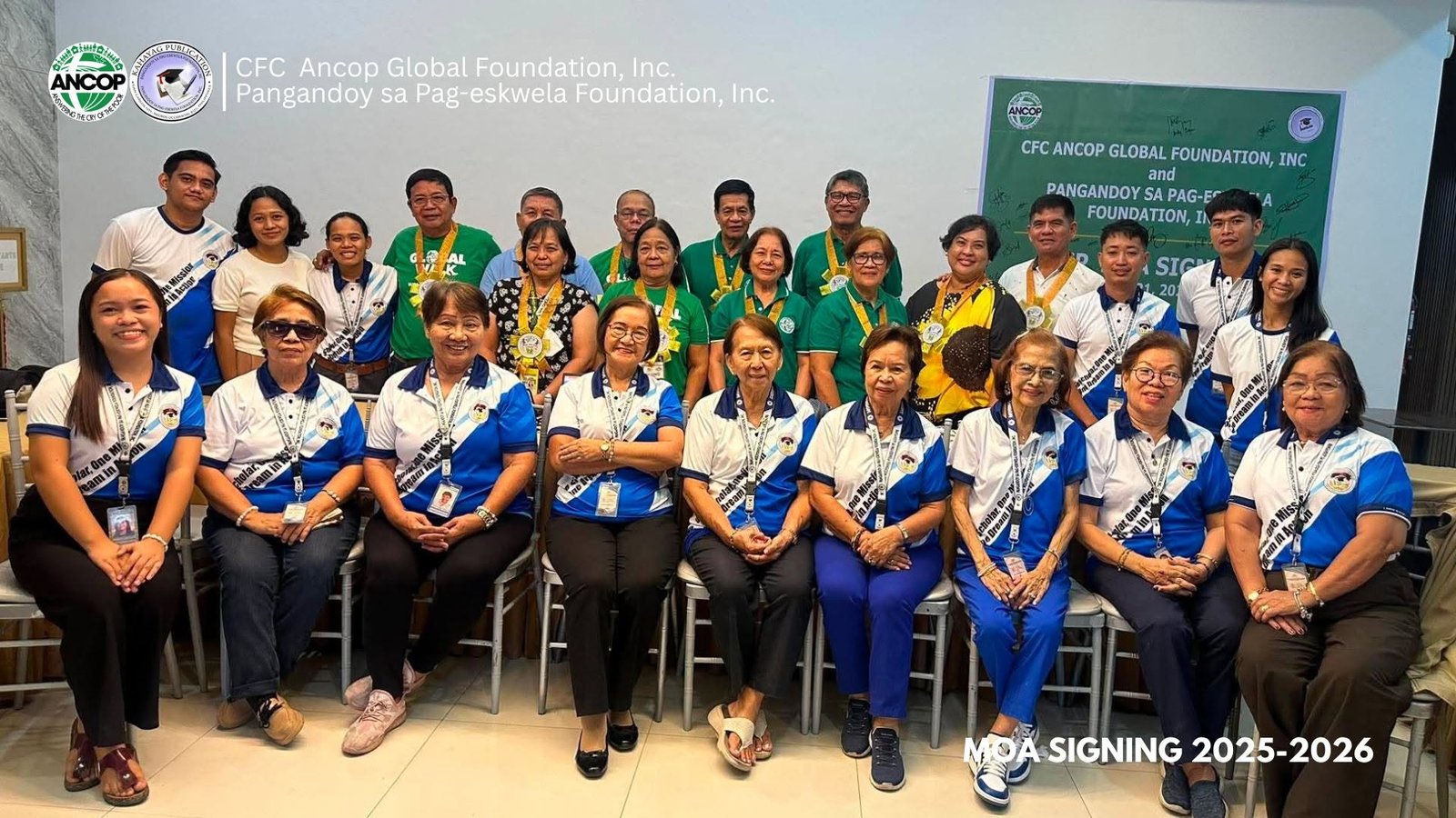 Pangandoy sa Pag-Eskwala Foundation Inc. and ANCOP Sign Memorandum of Agreement
